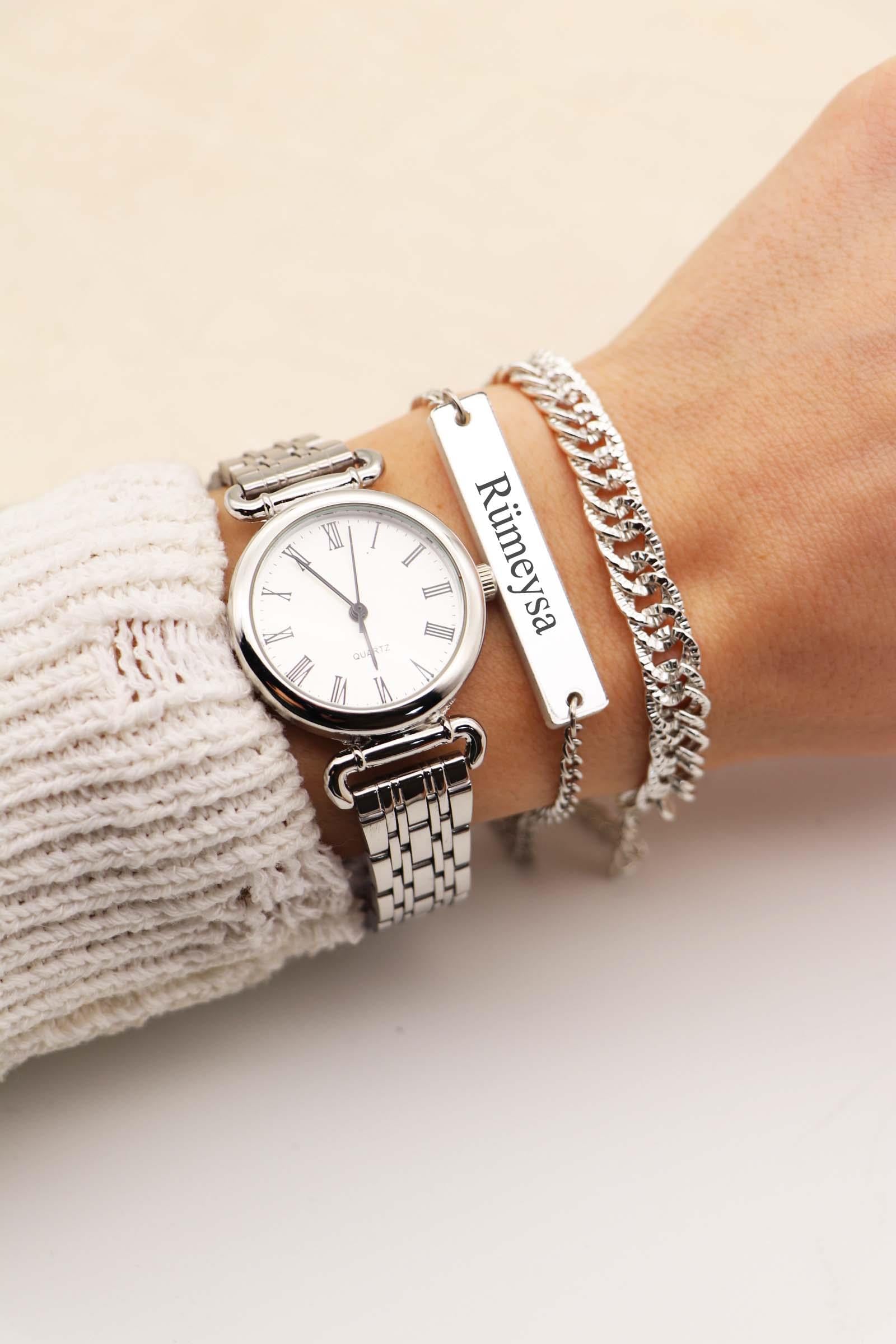 Henna Silver Çelik Kadın Kol Saati