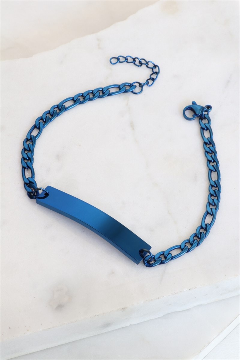 Kişiselleştirilebilir Unisex Çelik Bileklik