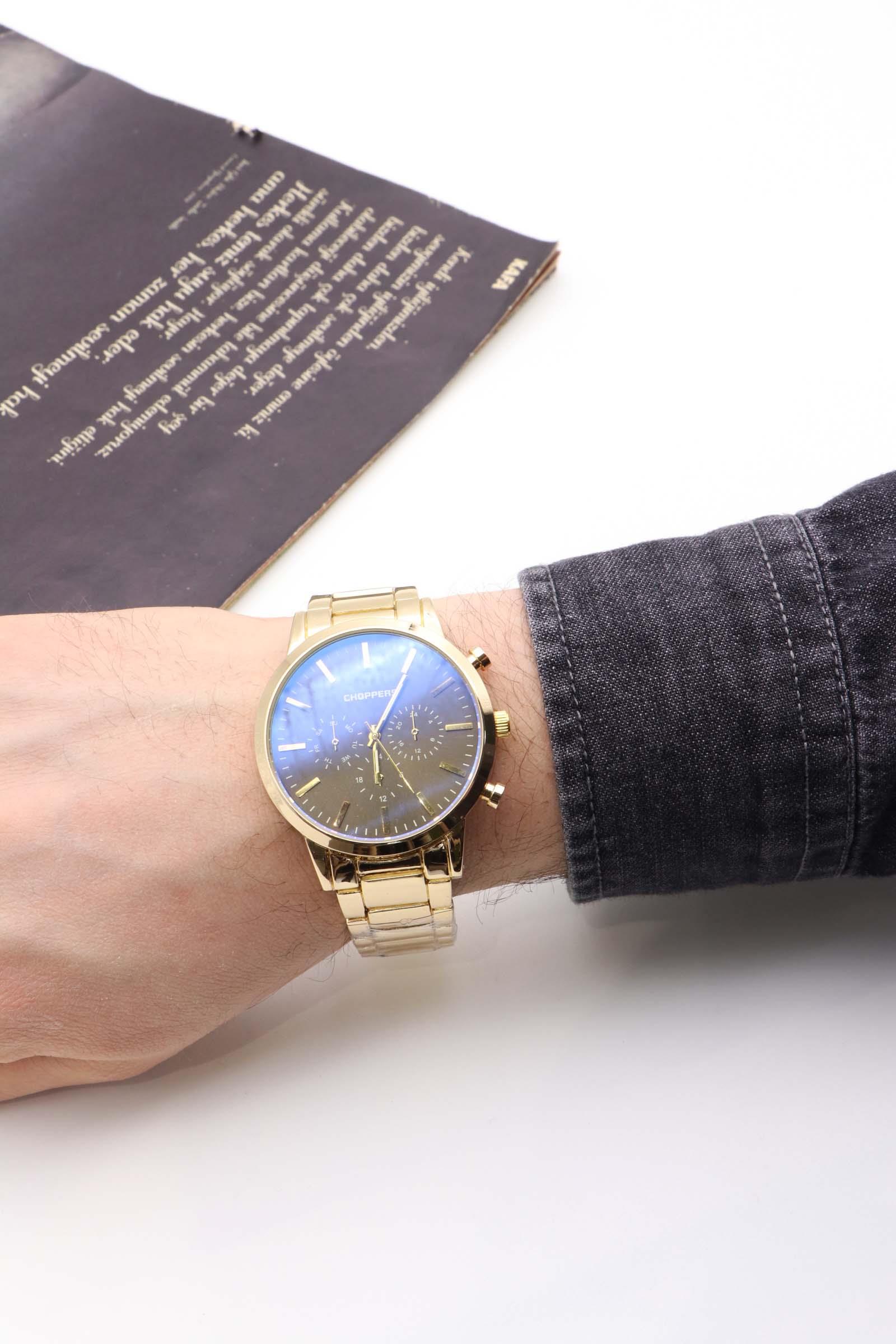 Photochromic Gold Metal Erkek Kol Saati