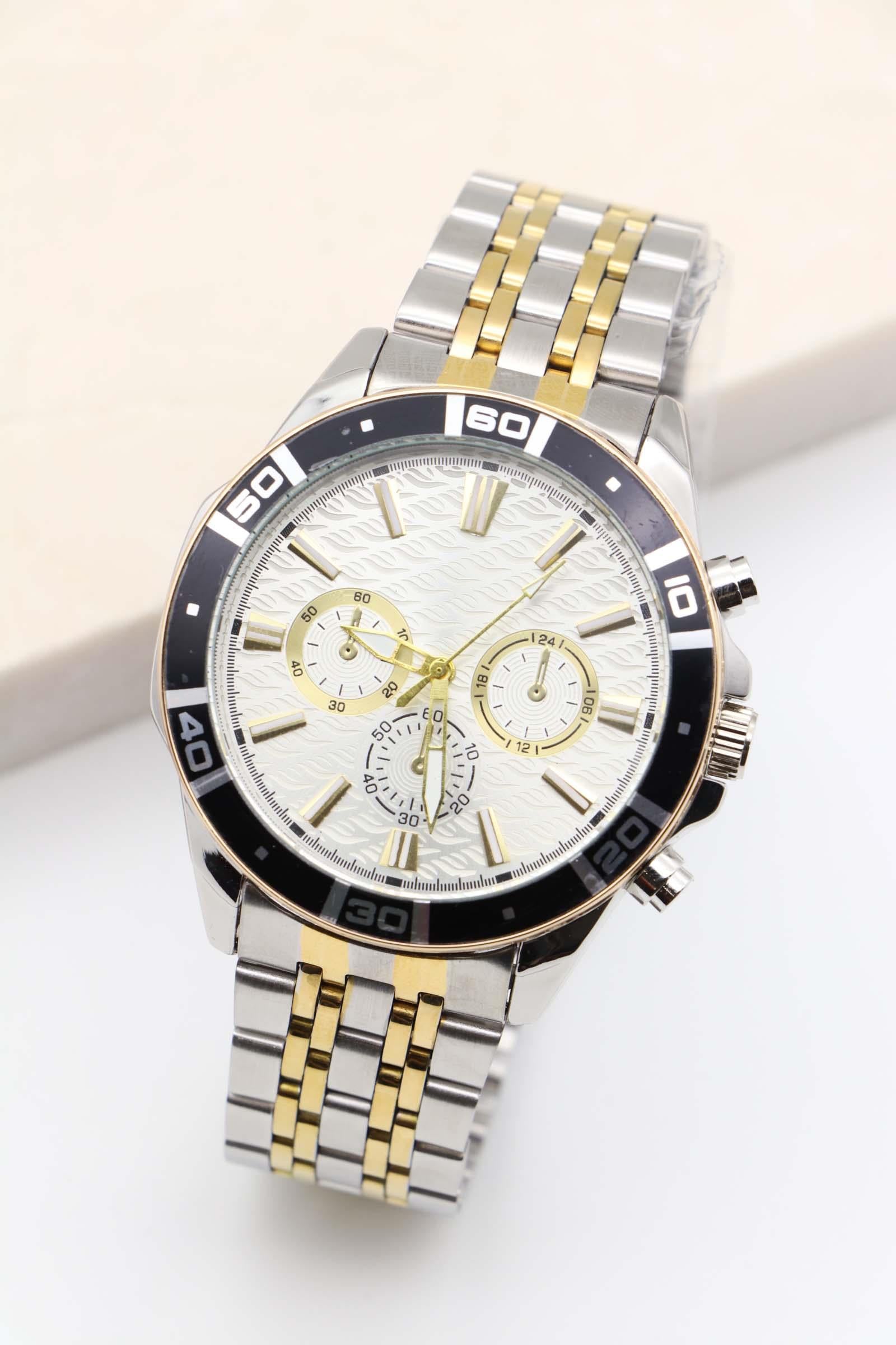 Rex Gold&Silver Metal Erkek Saati