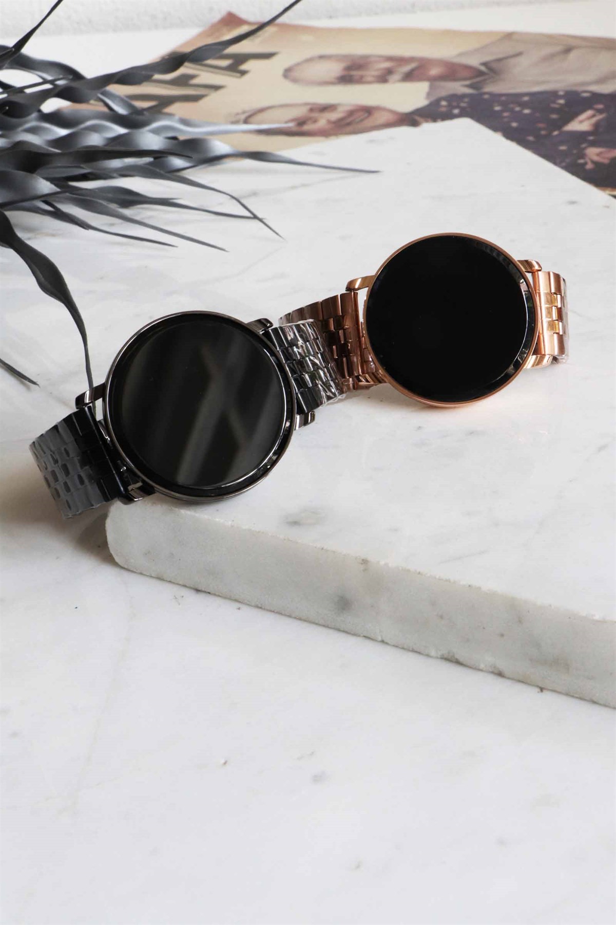 Siyah Kadran Metal Unisex Kol Saat