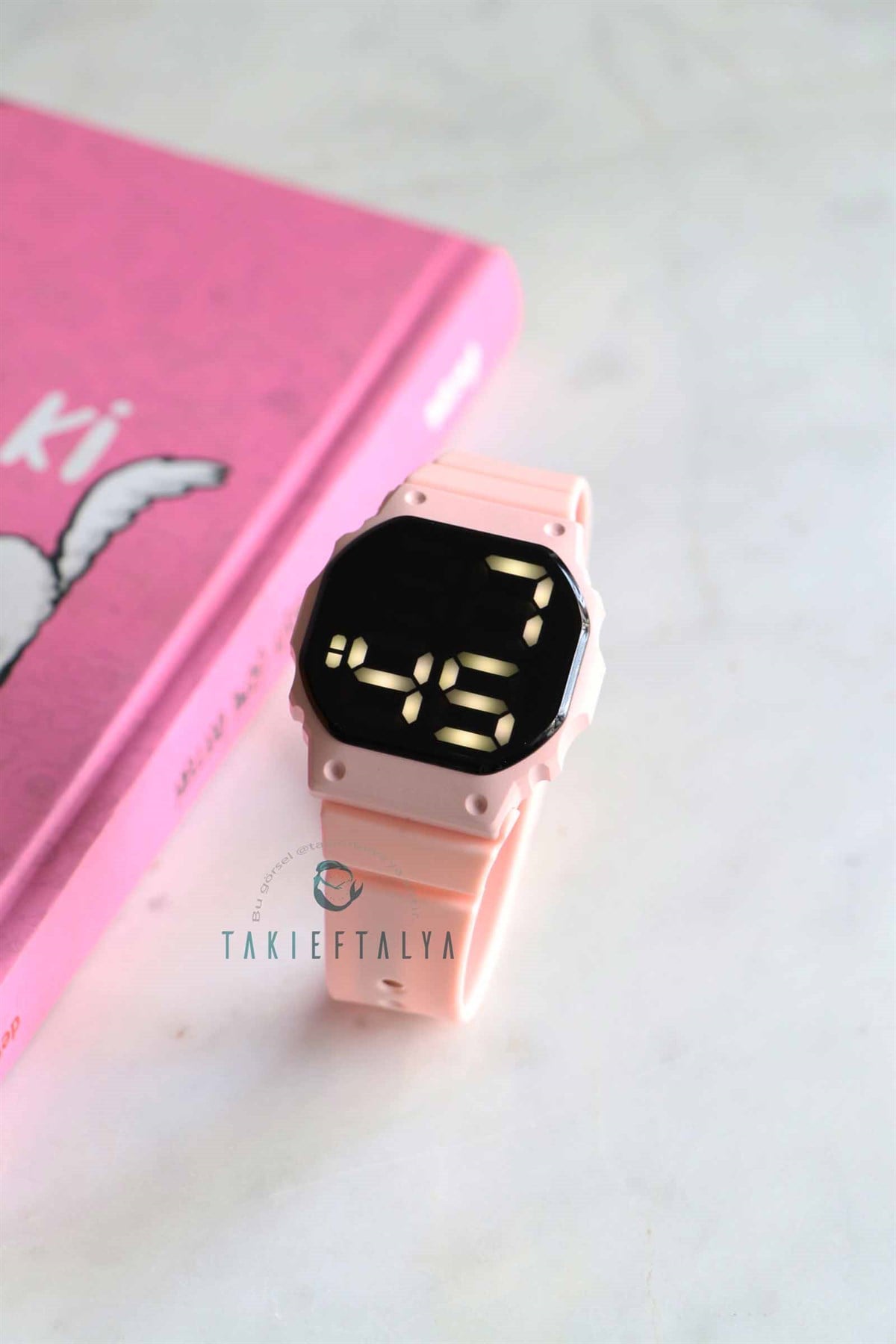 Unisex Watc6 Seri Dokunmatik Pembe Kol Saati