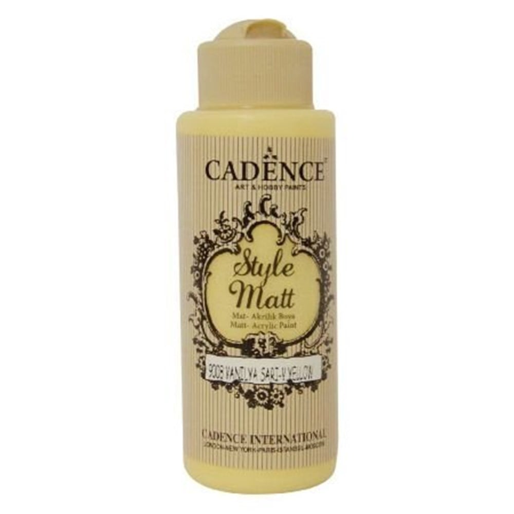 S9008 Vanilya Sarı StyleeMatt Mat Akrilik Boya120  ml