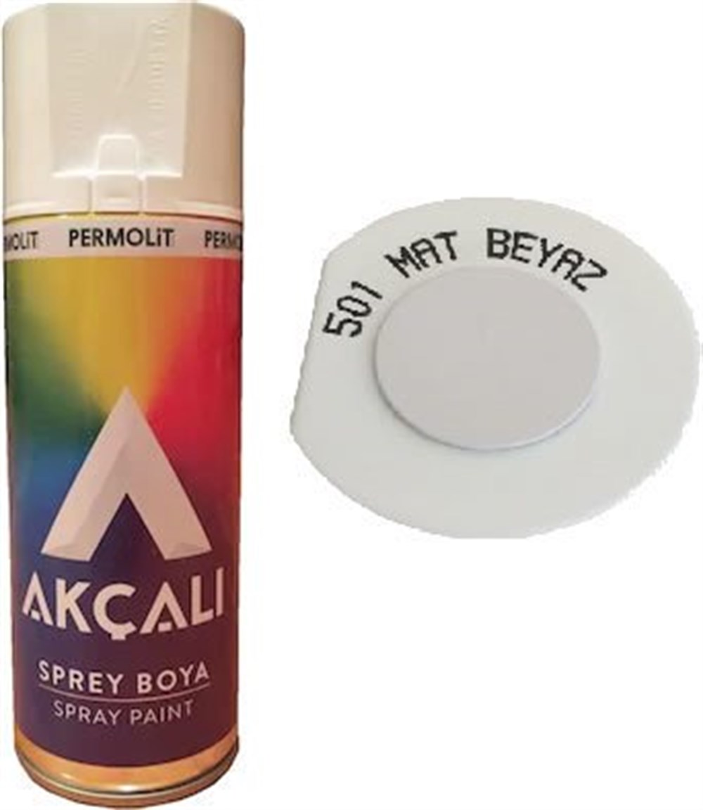 AKÇALI SPREY 501 MAT BEYAZ 400 ML