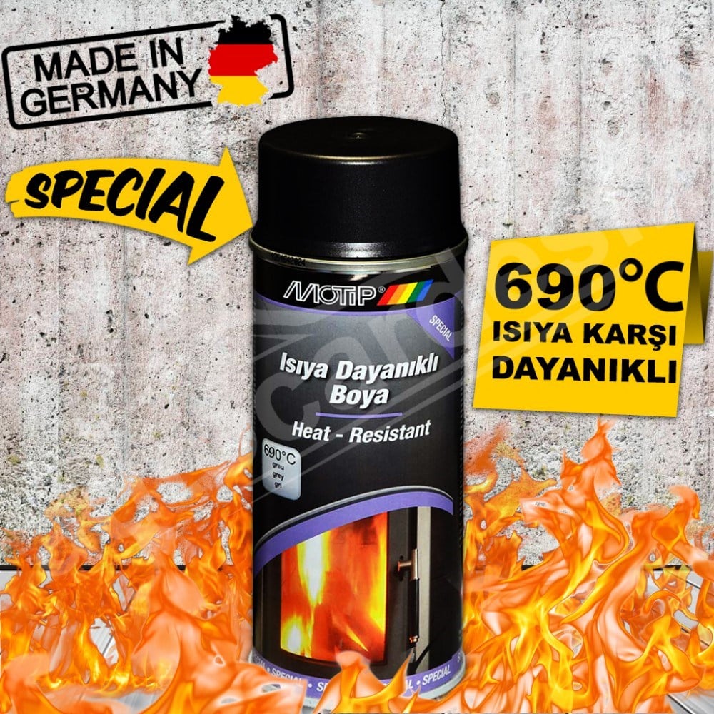 MOTİP ISIYA DAYANIKLI SPREY SİYAH 400 ML
