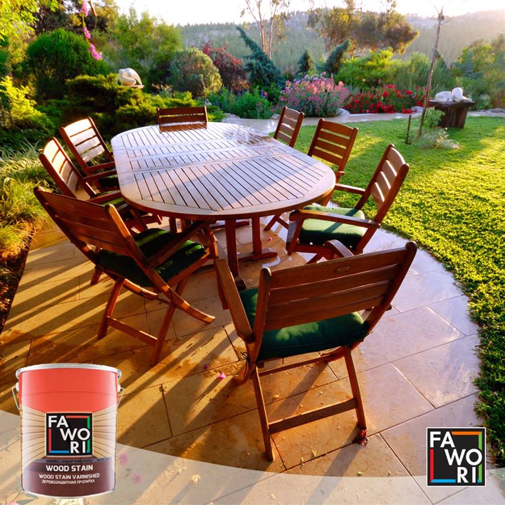 Fawori Wood Stain Vernikli Ahşap Koruyucu 0.75lt