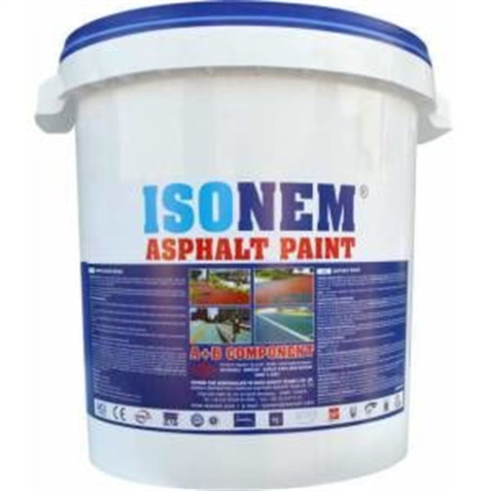 İsonem Asfalt Paint Renkli Asfalt Boyası 23 kg set