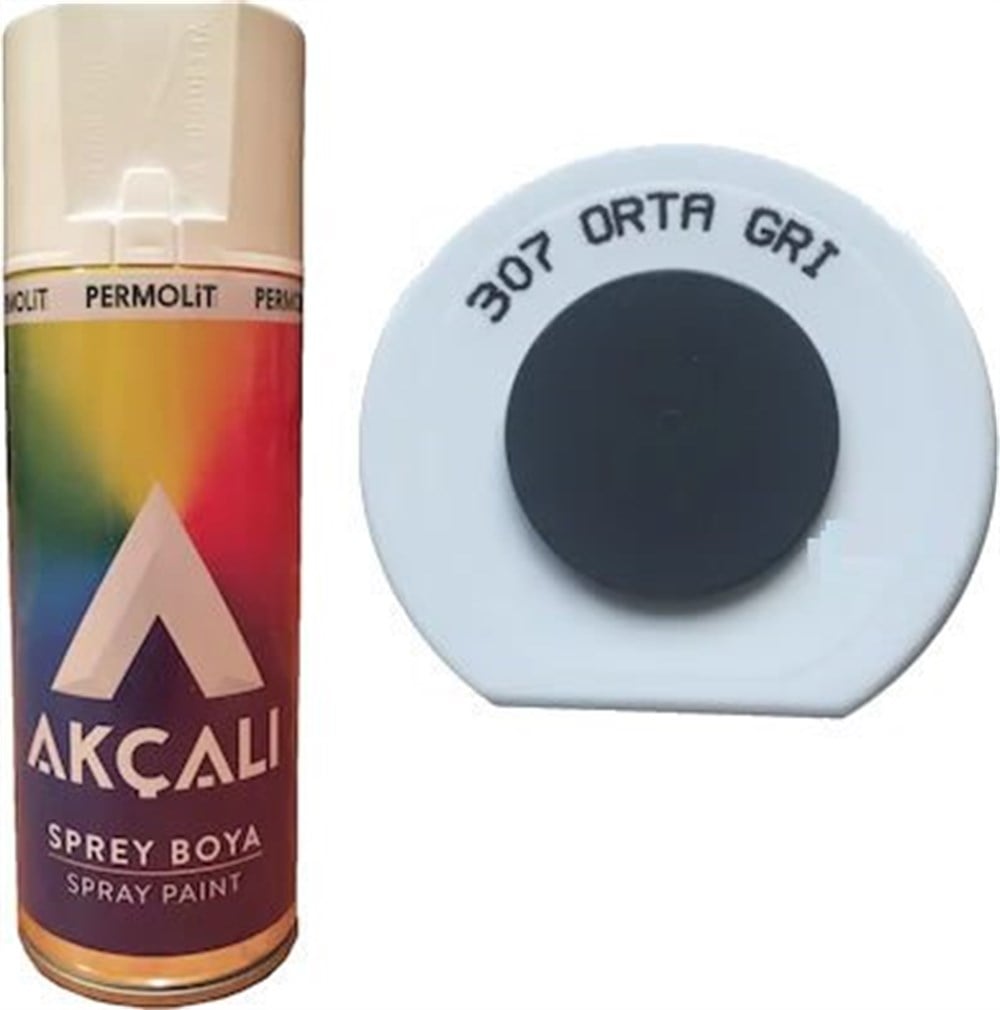 AKÇALI SPREY 307 ORTA GRİ 400 ML