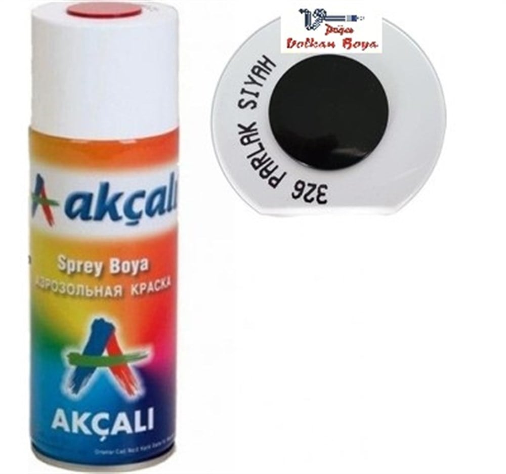 AKÇALI SPREY 326 PARLAK SİYAH 400 ML