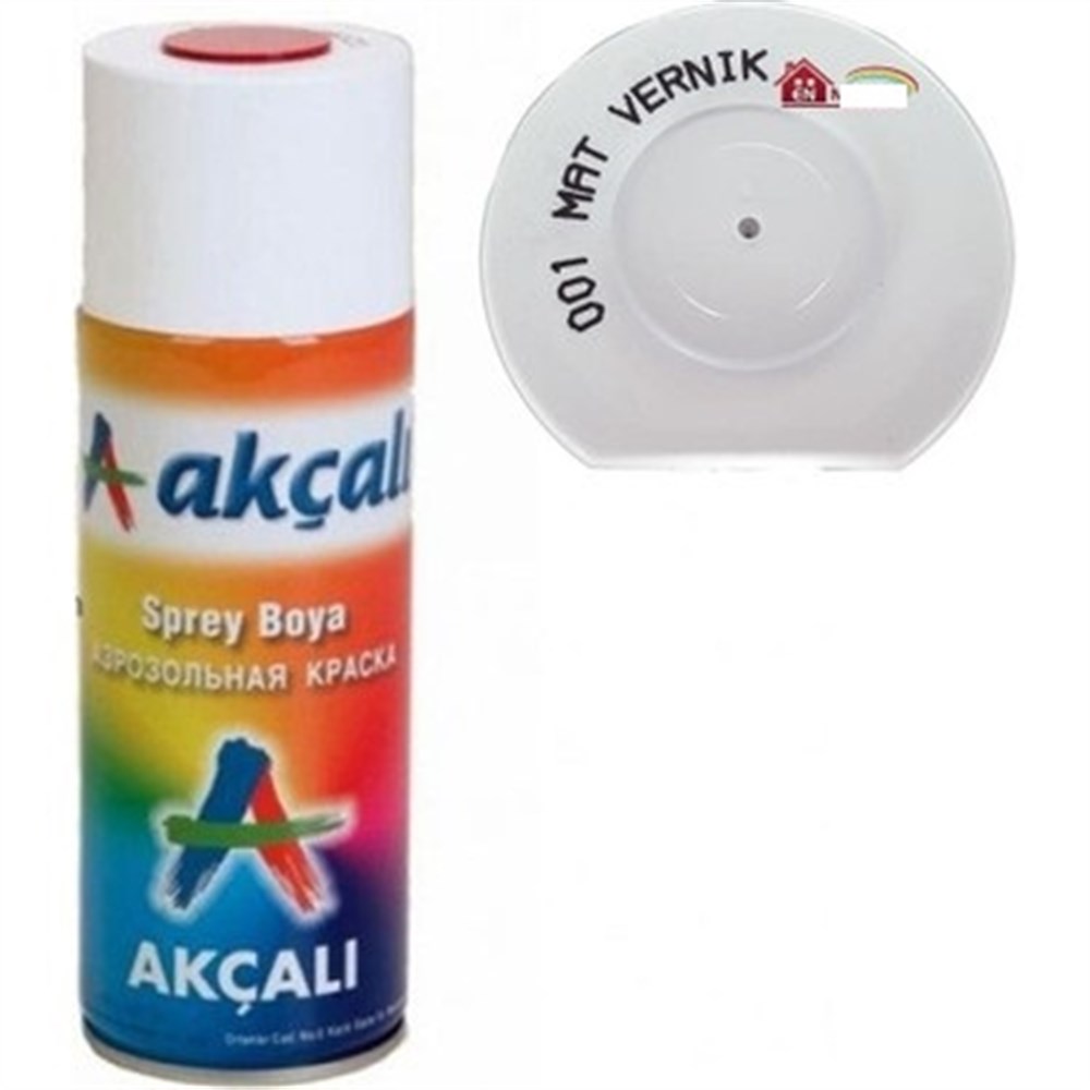 AKÇALI MAT VERNİK SPREY 400 ML