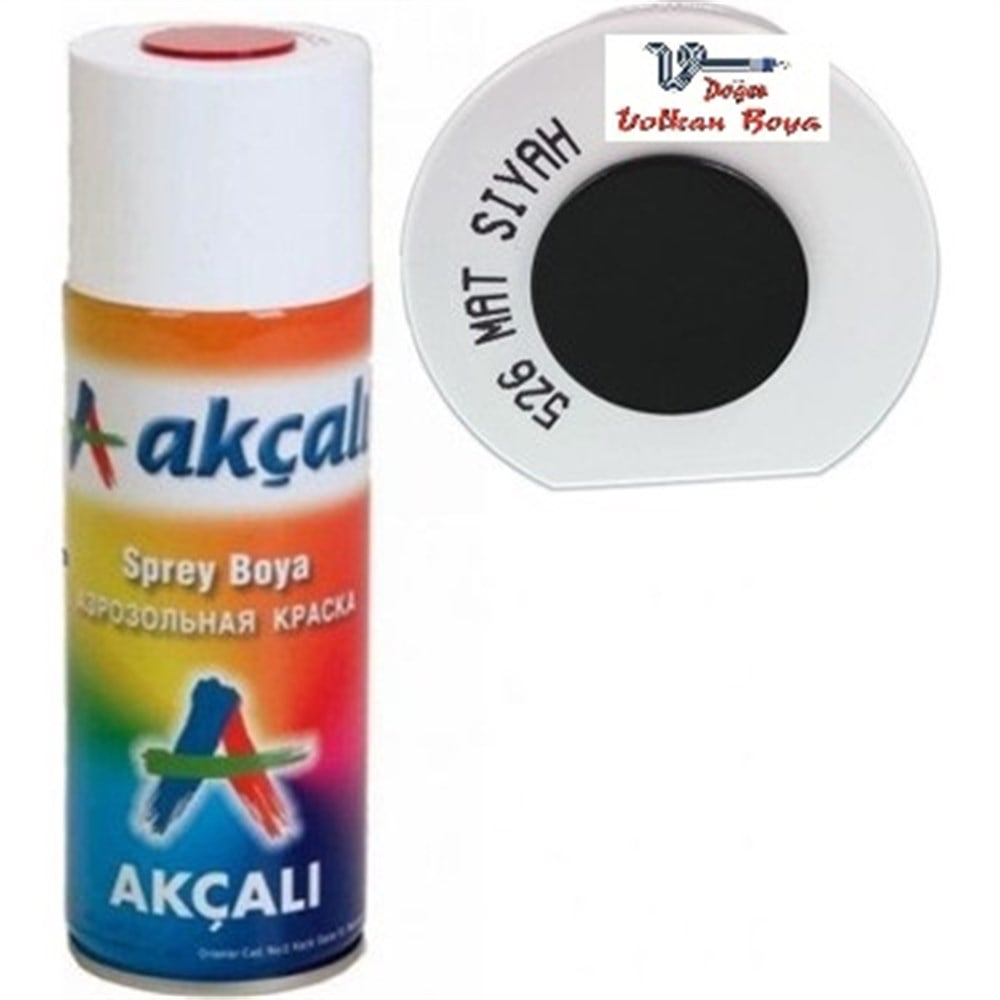 AKÇALI SPREY 526 MAT SİYAH 400 ML