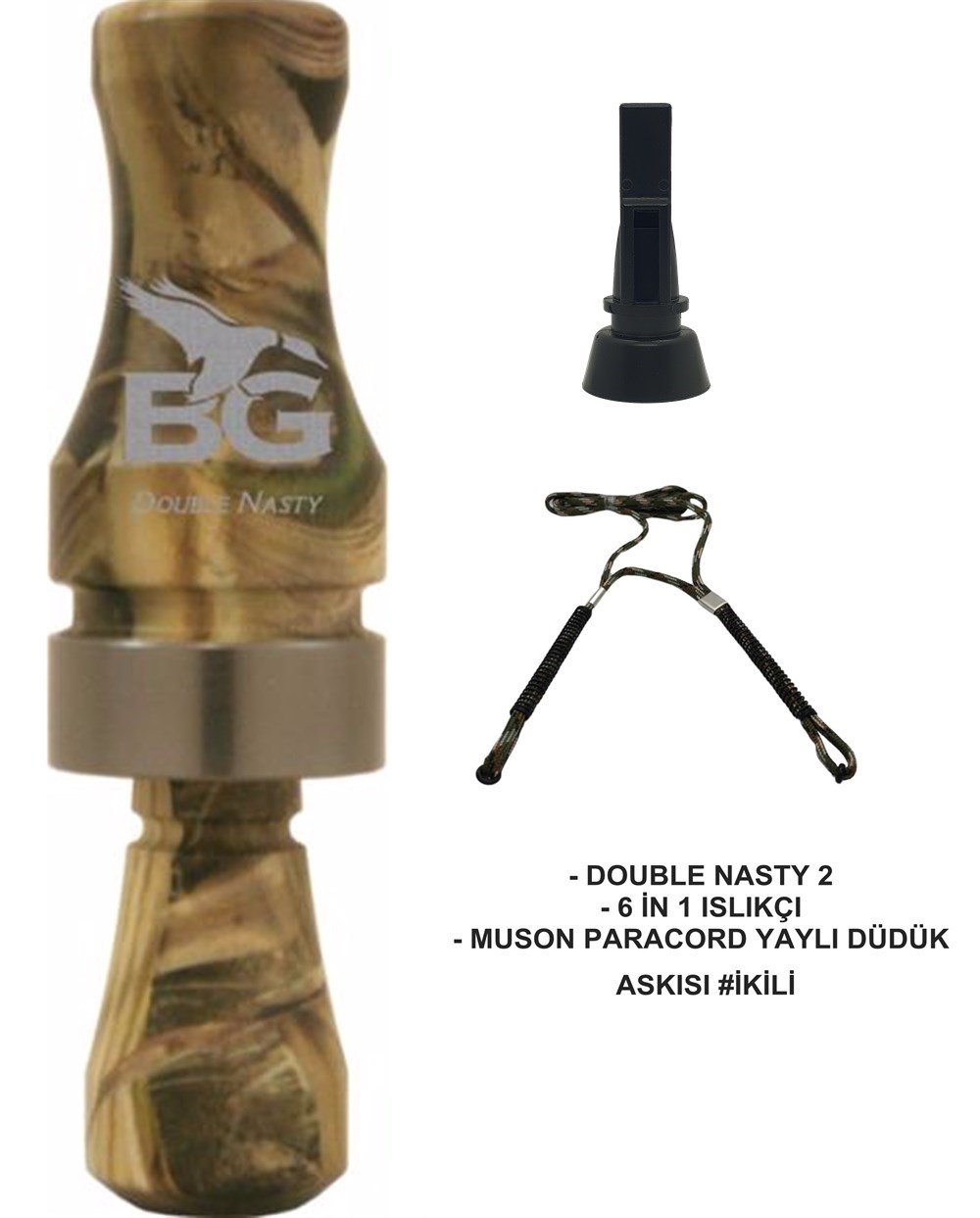 Buck Gardner Nasty 2 Yaylı Askılı Düdük Seti 3#Moab