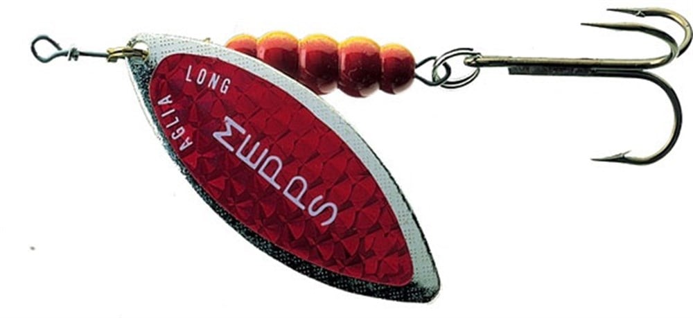 Mepps Aglia Long Silver Söğüt Yaprağı Kırmızı Döner Kaşık No:5