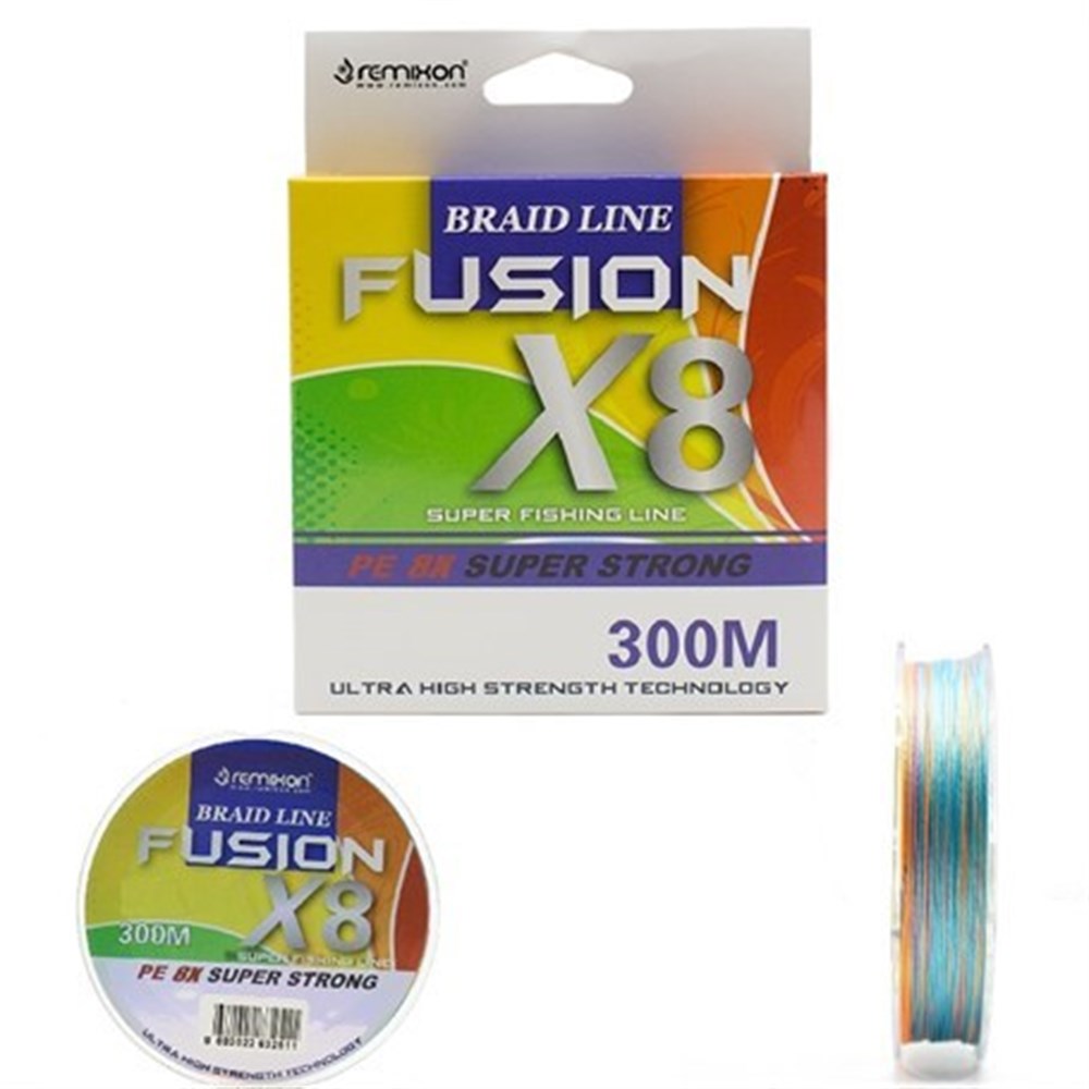Remixon Fusion 300 Mt X8 Multicolor 8 Kat İp Misina # 0,20 Mm