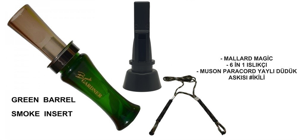 Buck Gardner Mallard Magic Yaylı Askılı Düdük Seti