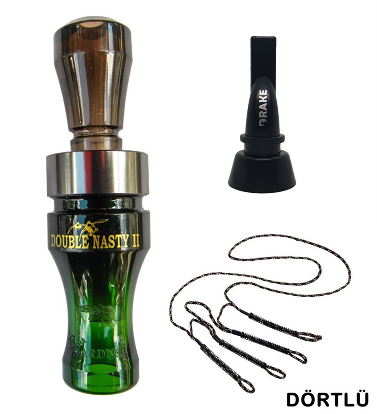 Buck Gardner Nasty 2 Yaylı Askılı Düdük Seti 1#Camo Green S. Dogadayim.com