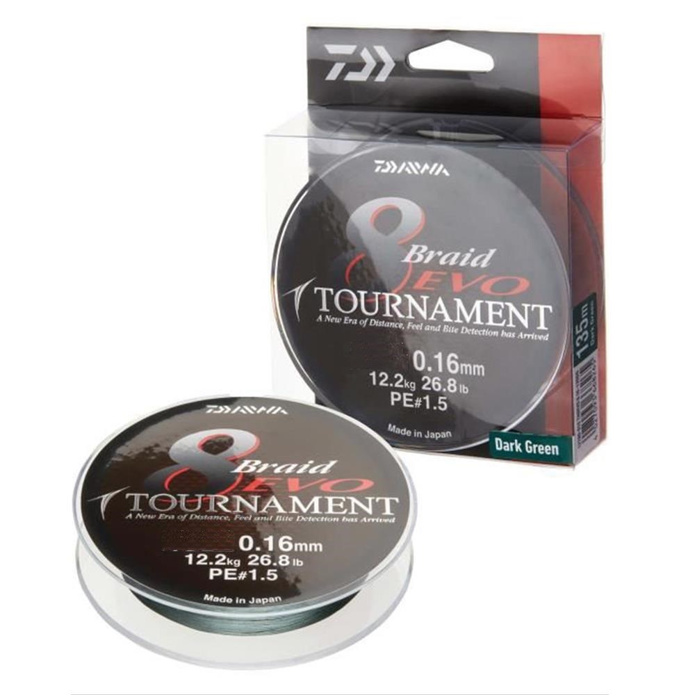 DAİWA TOURNAMENT 8 BRAİD EVO DG 135MT ÖRGÜ MİSİNA # 0,12 MM