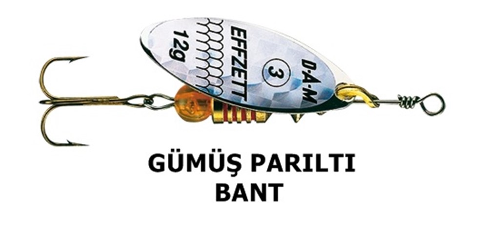 DAM EFFZETT FZ PREDATOR DÖNER KAŞIK GÜMÜŞ PARILTI BANT NO:2