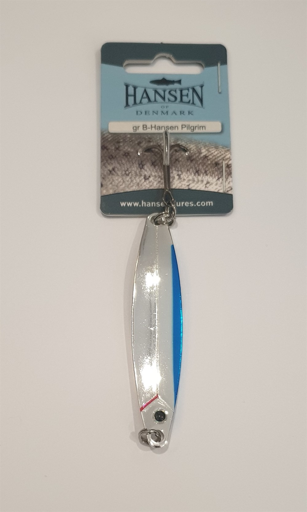 Hansen Pilgrim Mavi Lüfer - Levrek Kaşık 18 Gr Gümüş - Mavi