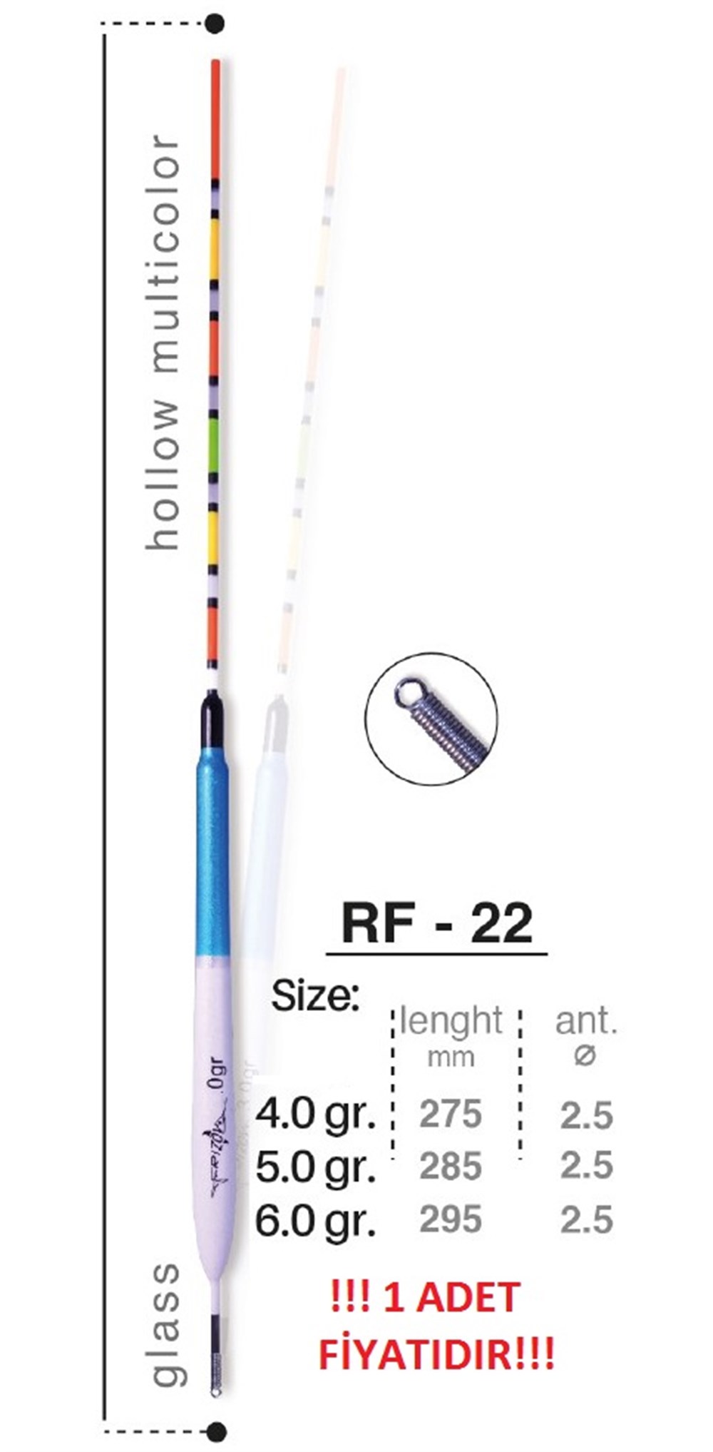 RİZOV RF-22 STOPERLİ HASSAS BALSA ŞAMANDIRA 6 GR