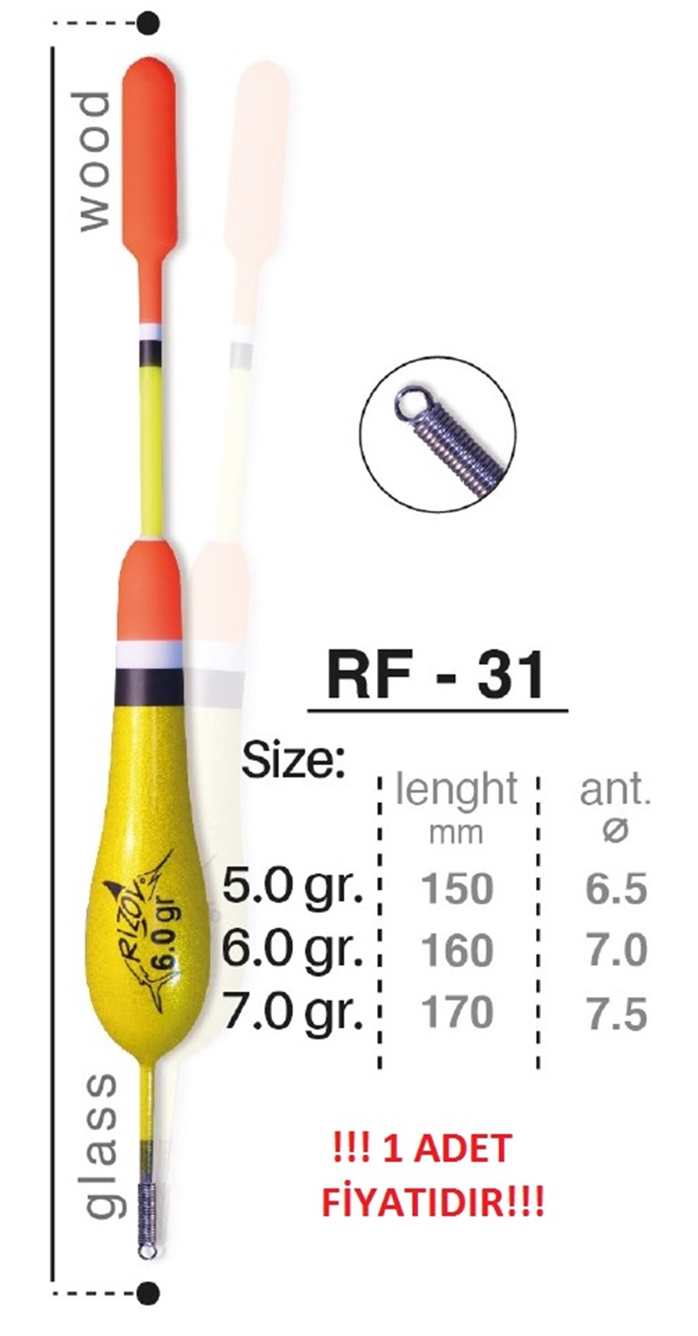 RİZOV RF-31 BALSA ŞAMANDIRA 5 GR