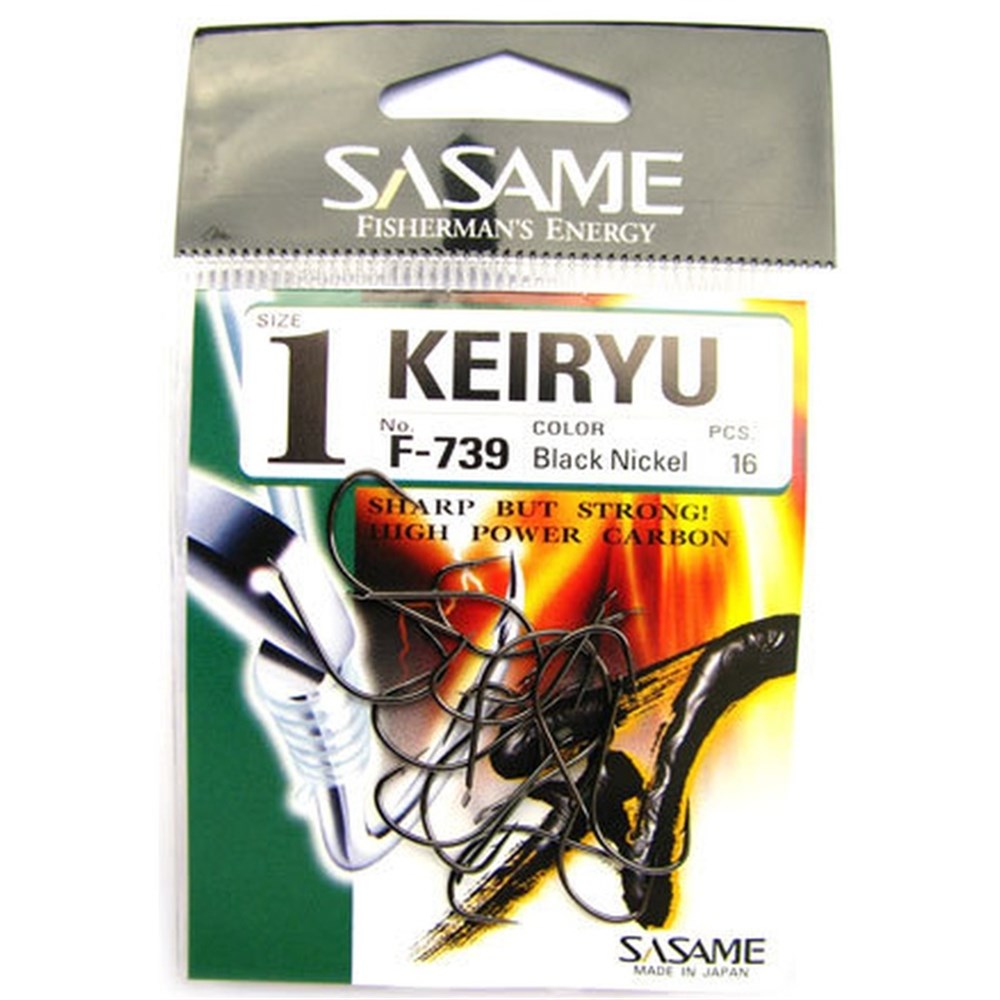SASAME F-739 KEİRYU OLTA İĞNESİ NO:1 SİYAH NİKEL