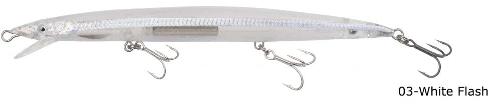 SAVAGE GEAR SANDEEL JERK MİNNOW 175SS SUNİ YEM # 03-WHİTE FLASH