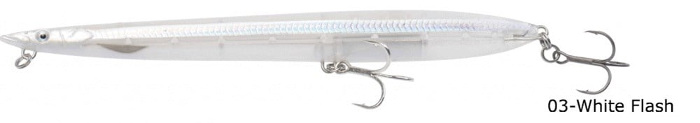SAVAGE GEAR SANDEEL SURF WALKER 180F SUNİ YEM # 03-WHİTE FLASH