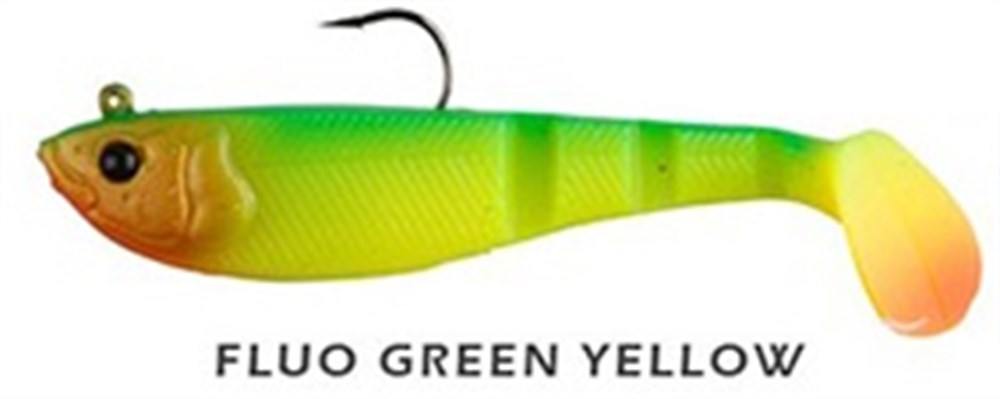 SAVAGEAR SG SOFT 4PLY SHAD SİLİKON YEM FLUO GREEN YELLOW