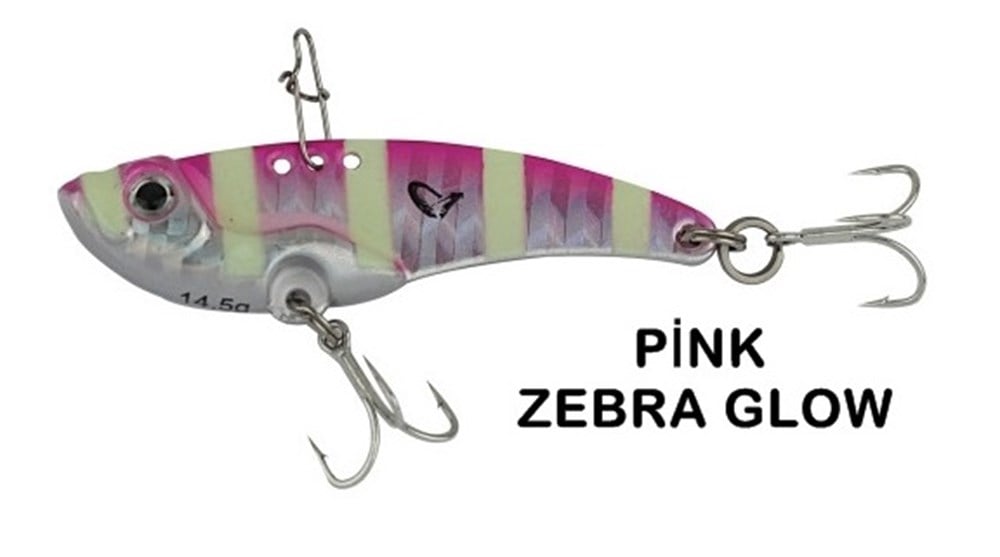 SAVAGEGEAR 3D VİB 14,5 GR VİBRASYON JİG  #PİNK ZEBRA GLOW