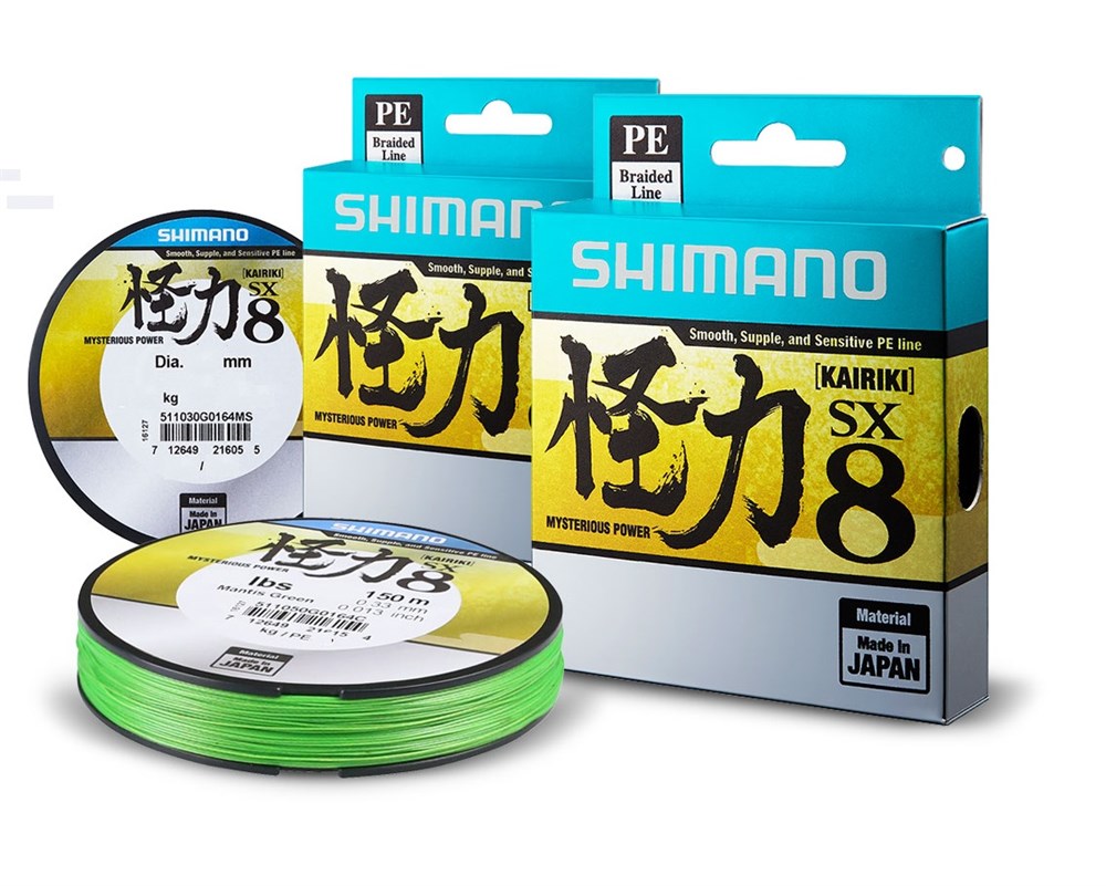 SHİMANO KAİRİKİ SX8 150 MT M.GREEN ÖRGÜ MİSİNA # 0,15 MM