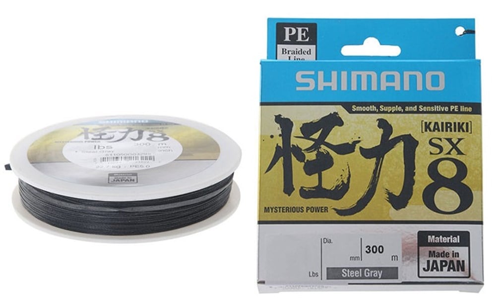 SHİMANO KAİRİKİ SX8 300 MT STEEL GRAY ÖRGÜ MİSİNA # 0,12 MM