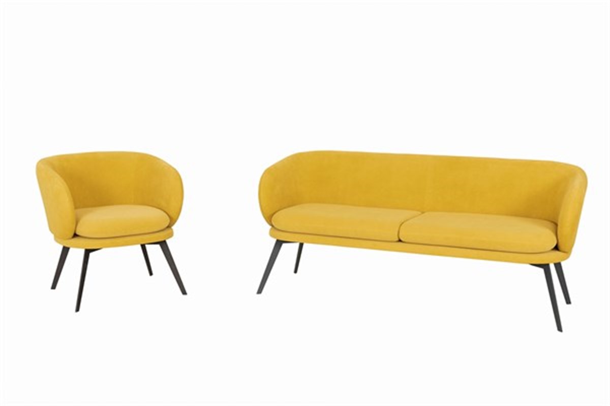 Seduna Ferri Üçlü Kanepe | Metal Ayaklı