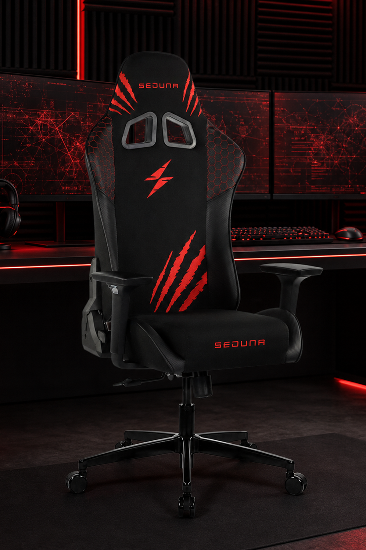 Seduna Kronos Carbon Red Premium Oyuncu Koltuğu | Gaming Chair