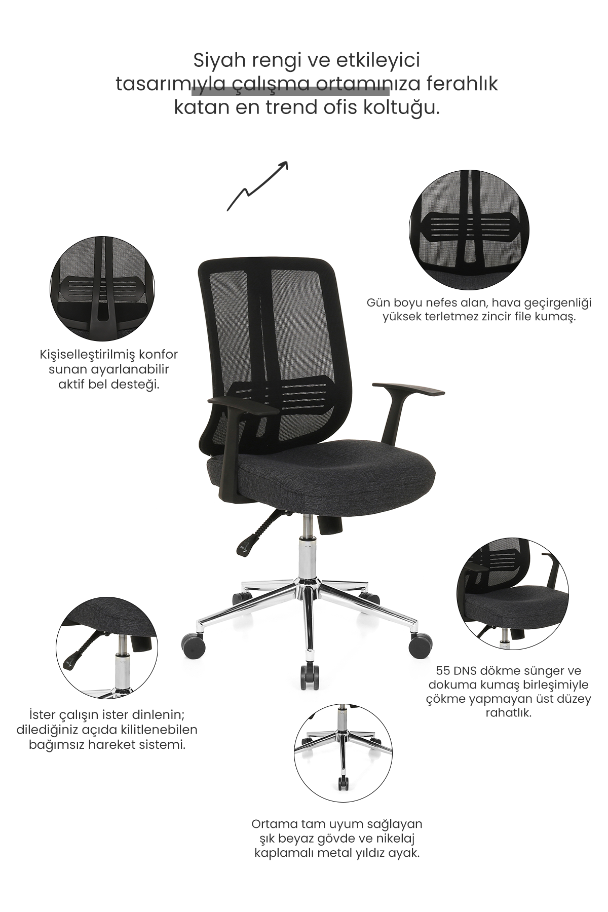 Seduna Thunder Pro Çalışma Koltuğu | Ofis Toplantı Koltuğu