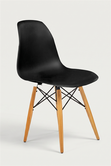 Seduna Eames Sandalye | Natural Ahşap Ayaklı