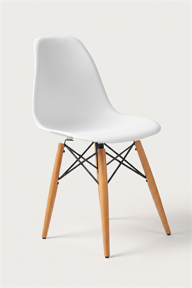 Seduna Eames Sandalye | Natural Ahşap Ayaklı