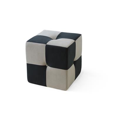 Seduna Bizu Puf | Renkli Kumaş Puf