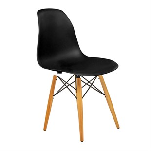 Seduna Eames Sandalye | Natural Ahşap Ayaklı