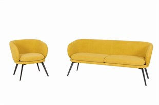 Seduna Ferri Üçlü Kanepe | Metal Ayaklı