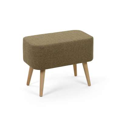 Seduna Miami Puf | Ahşap Ayaklı | Keten Kumaş Puf Bench
