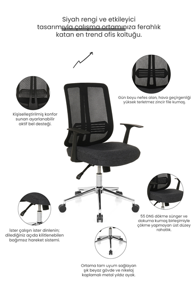 Seduna Thunder Pro Çalışma Koltuğu | Ofis Toplantı Koltuğu