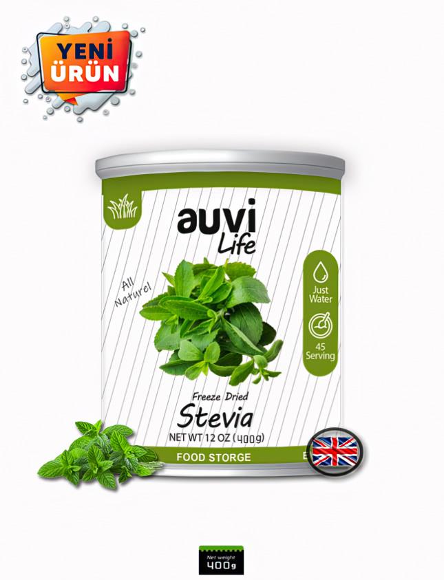 Auvi Freeze Dry Şeker Otu 400 g, 26 Servis