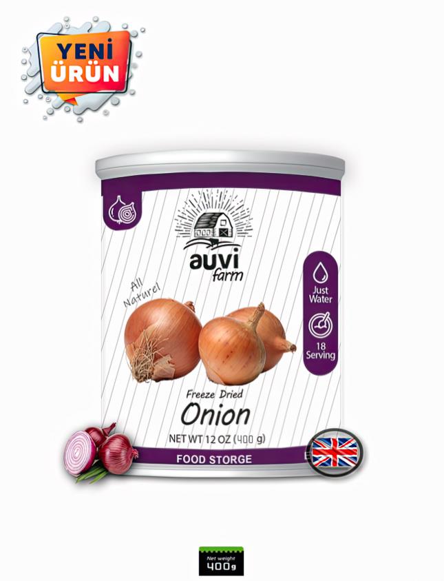Auvi Freeze Dry Soğan 400 g, 26 Servis
