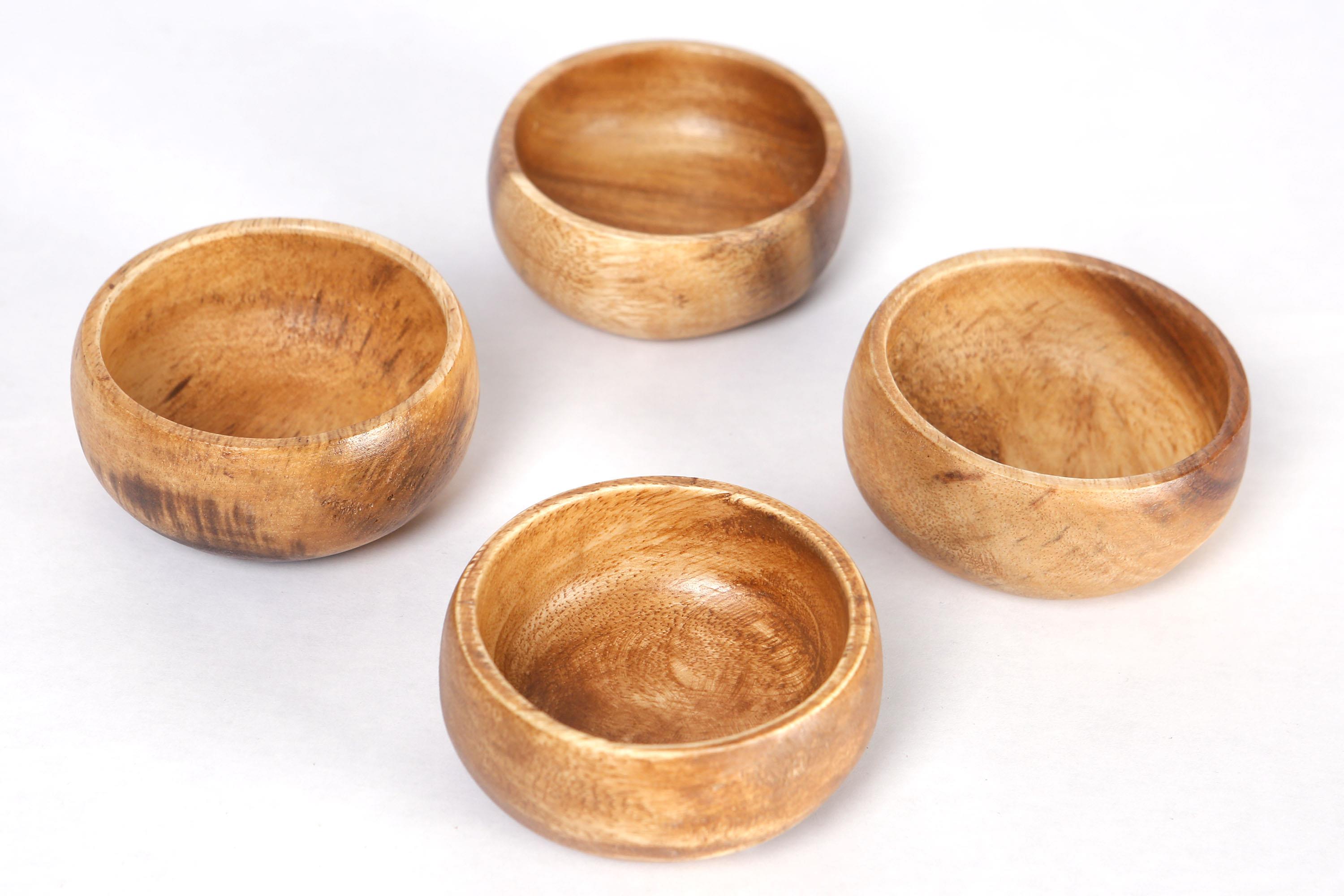 Metpoint Natura  4'Lü Akasya Yuvarlak Mini Sosluk Çerezlik