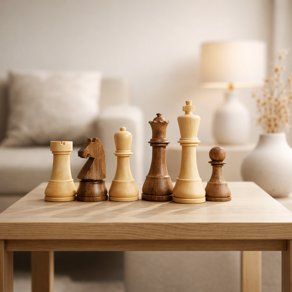 Ahşap Satranç Figürleri (80 mm)