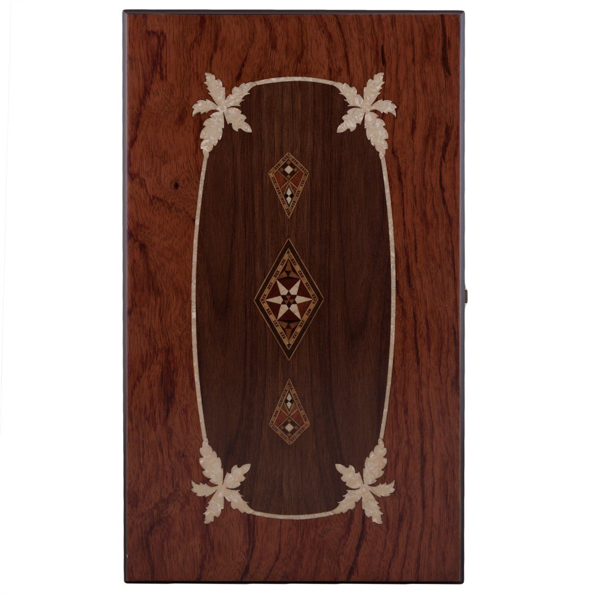 Asia Backgammon Set with numerator | Natural Rosewood Veneer