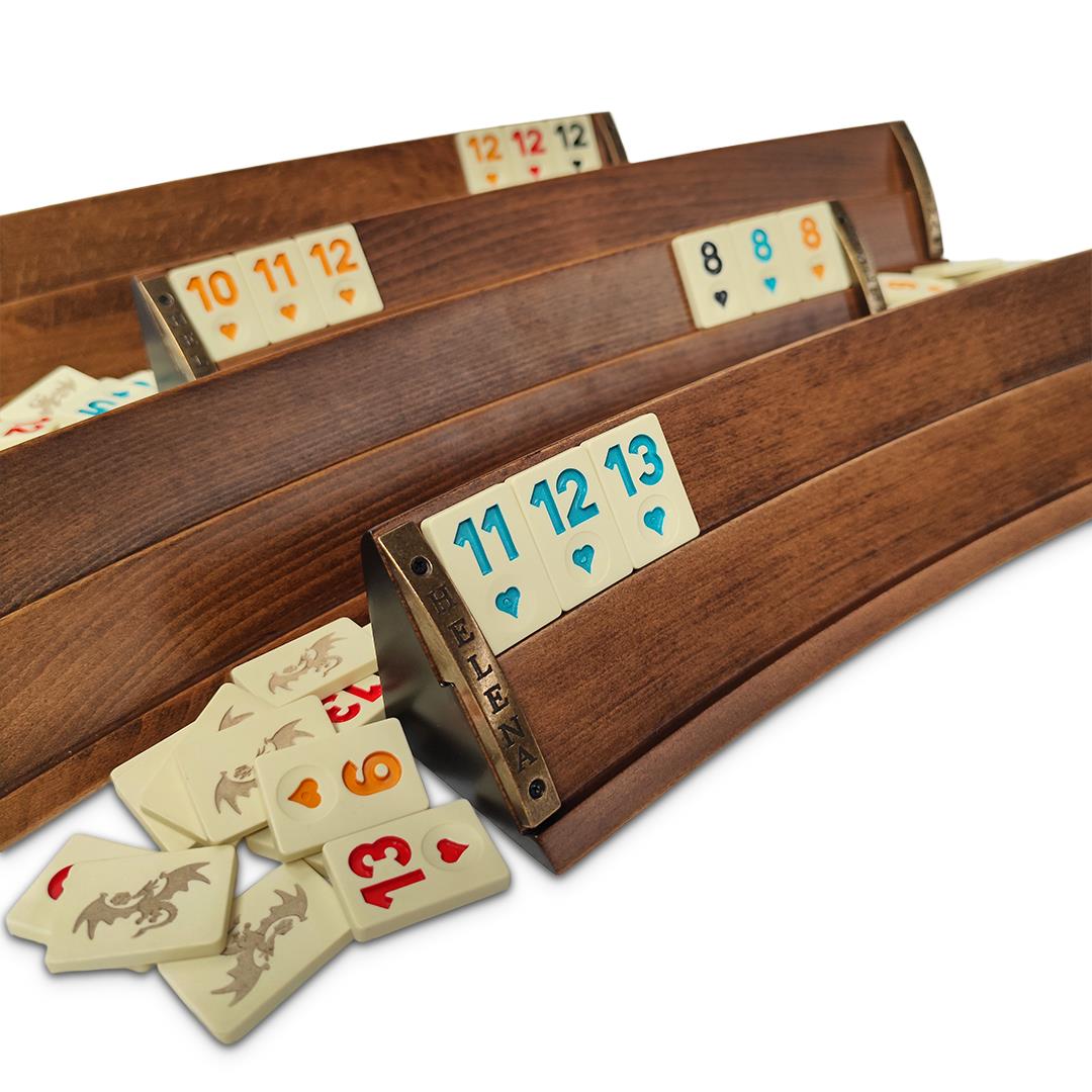 Dragon Motifli Oval Okey Takımı