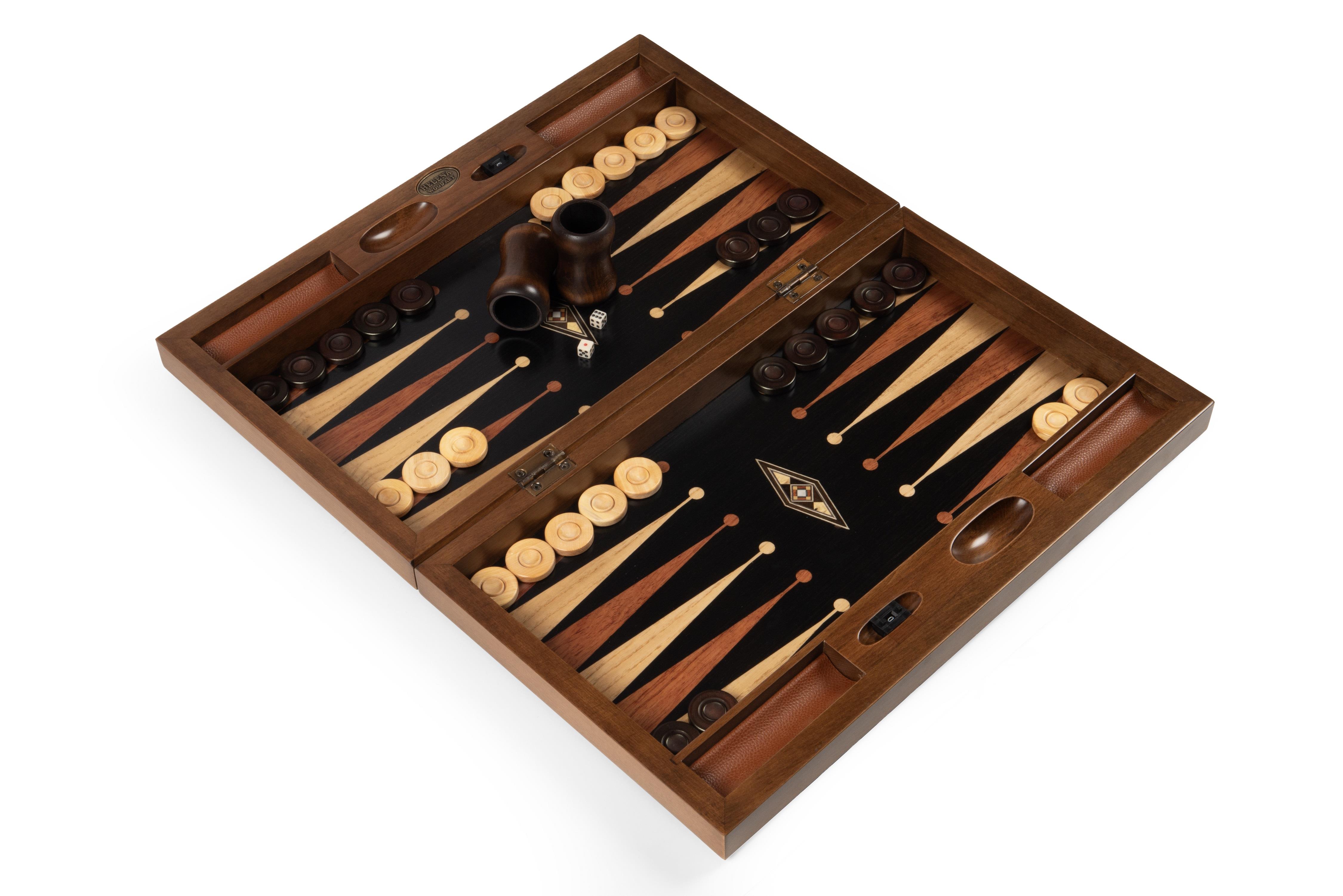 Eko Geniş Mozaik Tavla / Siyah