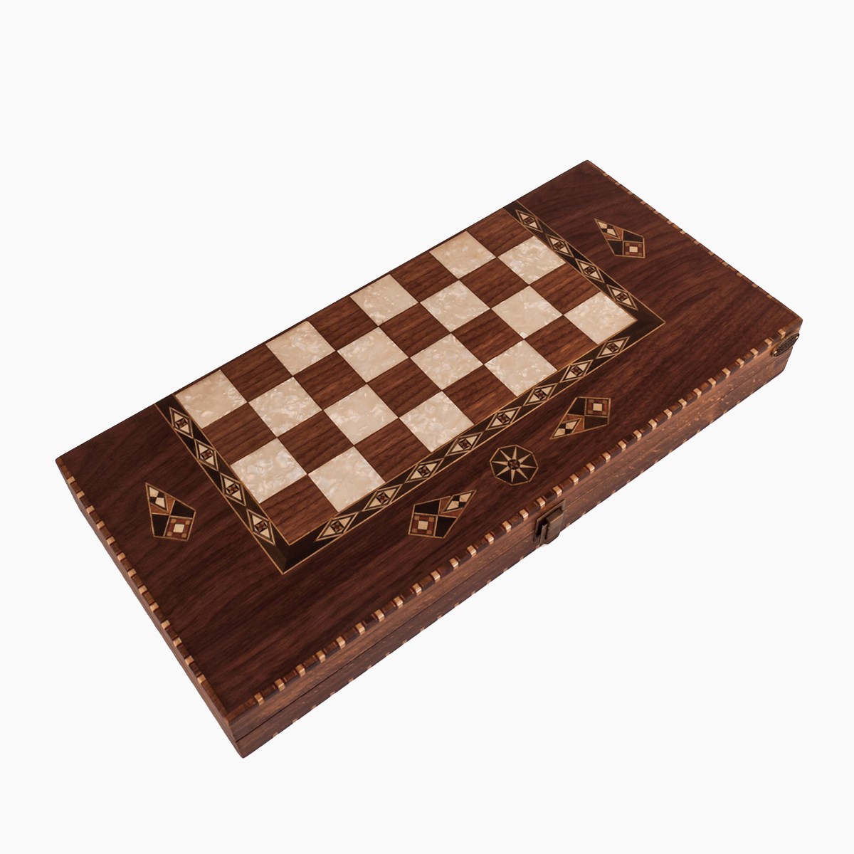 Elegant Backgammon Set - Big | Natura Walnut Veneer